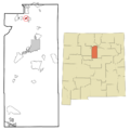 Santa Fe County New Mexico Incorporated and Unincorporated areas Jaconita Highlighted
