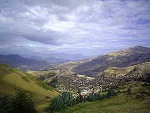 Panoramic view of the city of Santiago de Chuco