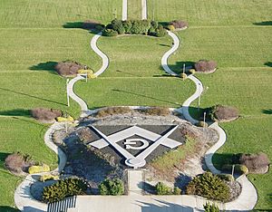 Square and Compasses at Masonic Memorial 2