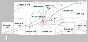 St. Francis County Arkansas 2010 Township Map large