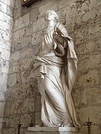 Statue Sainte-Cécile - chapelle Saint-Nicolas, cathédrale de Rouen