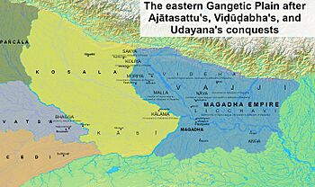 Kosala and its neighboring kingdoms.