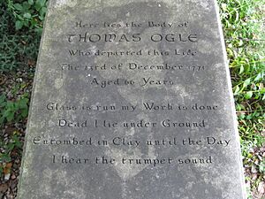 Thomas Ogle Epitaph