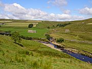 Whitsundale Beck joins River Swale - geograph.org.uk - 519380