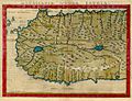 1561 map of West Africa by Girolamo Ruscelli