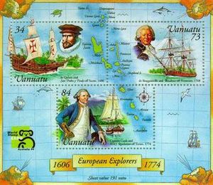 1999 miniature sheet of Vanuatu