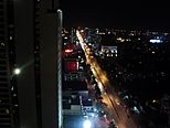 A street in Vinh by night.JPG
