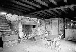 Acadian House Living Room HABS 1936
