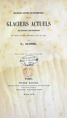 Agassiz, Louis – Nouvelles études et expériences sur les glaciers actuels, 1847 – BEIC 12025435