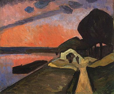 Albert Gleizes, 1909, Bords de la Marne, oil on canvas, 54 x 65 cm, Musée des Beaux-Arts, Lyon.