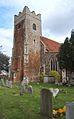 All Saints Church tower and churchyard, Fordham - geograph.org.uk - 736415