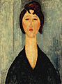Amedeo Modigliani, 1918, Portrait of a Young Woman, oil on canvas, 61 x 45.7 cm, New Orleans Museum of Art