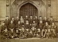 Arthur Foxton Ferguson - Academic Clerkship Magdalen College Oxford ca. 1898 (fourth from left in back row)