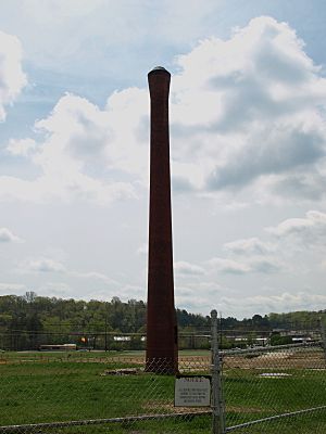 Avondale Mill chimneystack Pell City April 2014