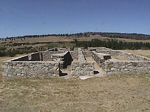 BOQ foundation Fort Spokane WA NPS