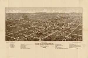Bird's eye view of De Land, Fla., Volusia County, 1884 LOC 89692606