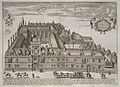 Birds eye view of All Souls College, Oxford, looking North