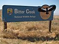 Bitter Creek National Wildlife Refuge, California, USA -sign-18Aug2010