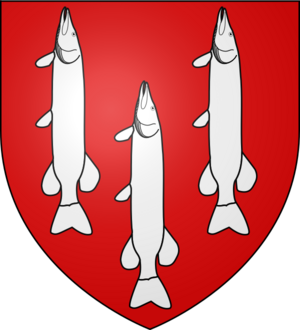 Blason Lucy de Cockermouth (selon Gelre)