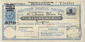 British postal order overprinted for Southern Nigeria