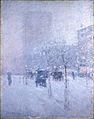 Brooklyn Museum - Late Afternoon, New York, Winter - Frederick Childe Hassam - overall