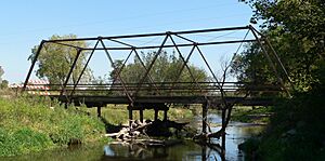 Butler County Clear Creek bridge from W