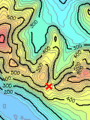 Bwlch Maesgwm contour map