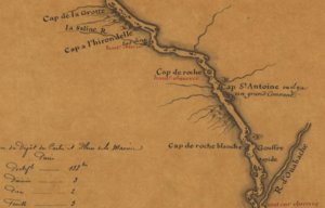 Carte de la rivière de Mississipi