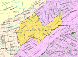 Census Bureau map of Berkeley Heights, New Jersey