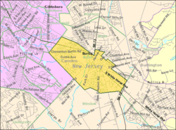 Census Bureau map of Berlin, New Jersey
