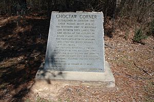 Choctaw Corner Historical Marker