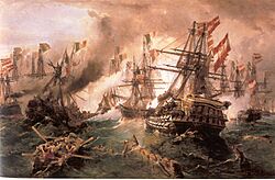 Constantine Volanakis Naval battle at Lissa