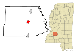 Location of Hazlehurst, Mississippi