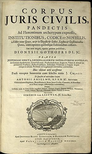 Corpus juris civilis (1663)