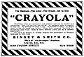 Crayola Ad 1905