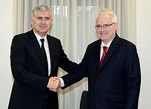 Dragan Čović and Ivo Josipović