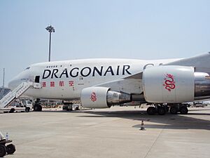 Dragonair Boeing 747-400BCF Freighter.