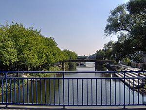 Ems river at Rheine