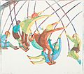 Ethel Spowers. Swings, 1932. Linocut