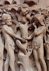 France Paris Notre-Dame-Adam and Eve.jpg