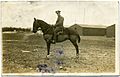 Fred C Palmer equestrian portrait WWI