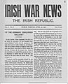 Front Page Irish War News