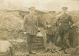 General carter-campbell in a trench