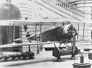 German Fokker D.III fighter at the Zueghaus museum Berlin