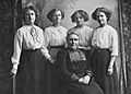 Henrietta Priestley, née Rice, and daughters