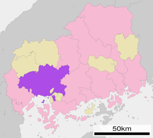 Location of Hiroshima in Hiroshima