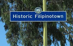 Historic Filipinotown signage located at  Beverly Boulevard and Belmont Avenue