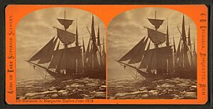 Ice blockade in Marquette Harbor, June 1873, by Childs, B. F. 2