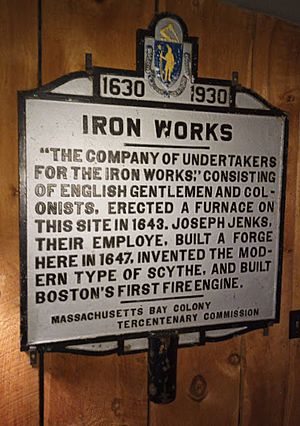 Iron Works - Saugus MA - 1930 Marker