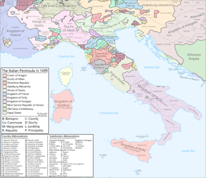 Italy in 1499